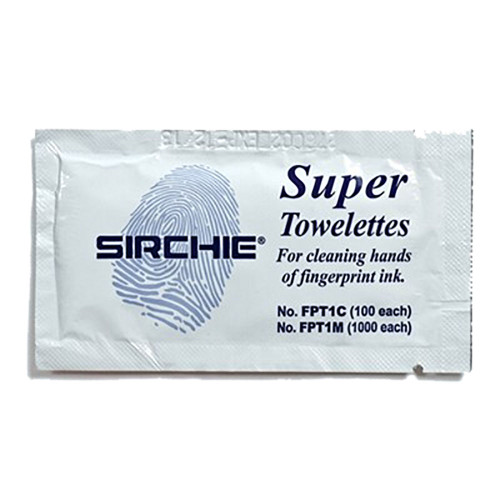 Sirchie Super Cleaner Towelettes - 100 pk