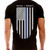 T-Shirt - Thin Blue Line Flag, Black