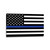 Thin Blue Line American Flag Sticker, 4x6.5 Inches