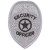 Premier Emblem Security Officer Badge Patch - Black/Silver