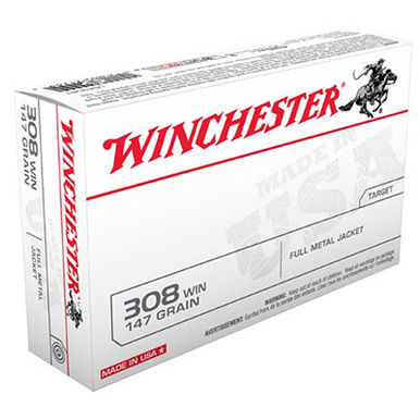 実弾　空箱　.308Winchester　4箱 Winchester 308 Winchester 147GR FMJ BT Box of 20 - USA3081