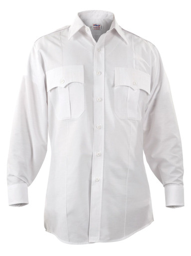 Elbeco P877 Paragon Plus Poplin Long Sleeve Shirt - Atlantic