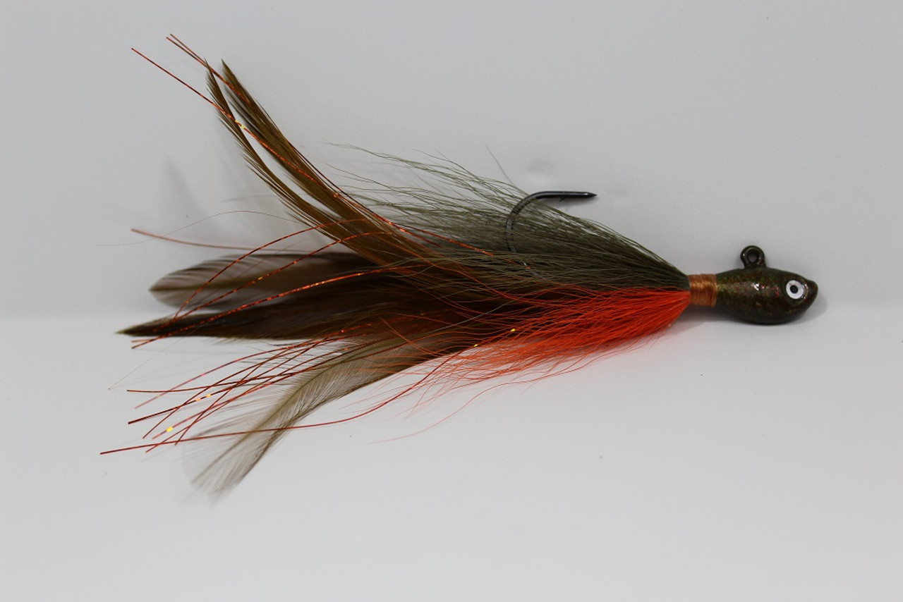 Holy Joe - Guppy Head (Olive/Orange) - Haggerty Lures