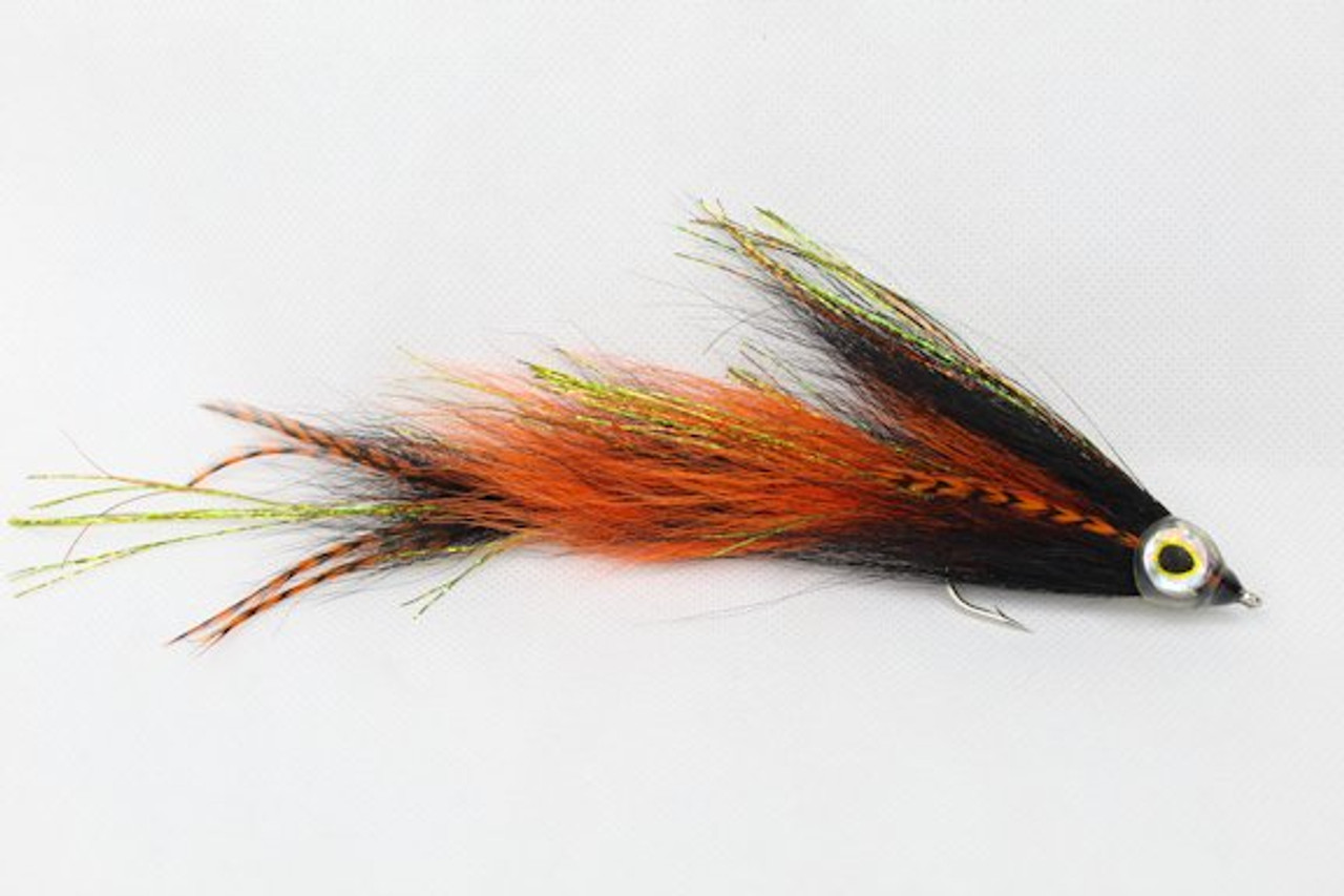 Orange & Black Bucktail Game Changer - Haggerty Lures