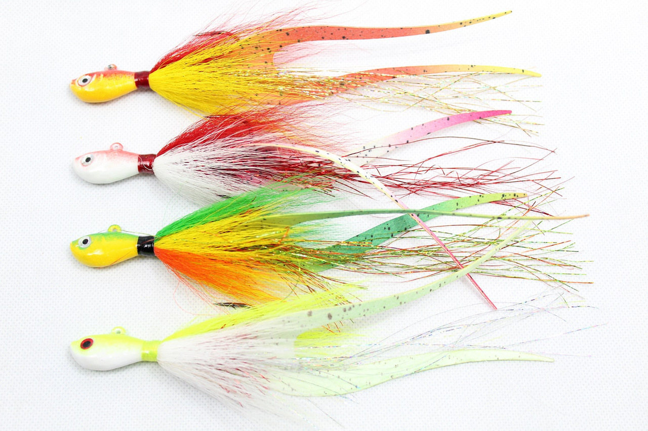 Peacock Bass Jigs - Flame Tail - Haggerty Lures