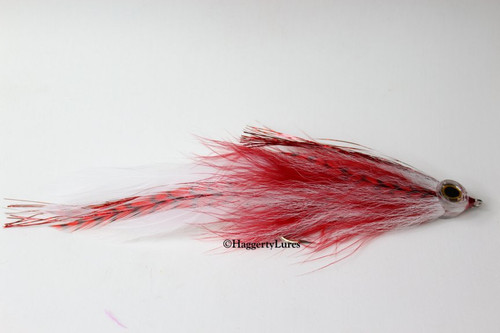 Red and White Jointed Muskie Fly