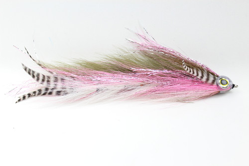 Gray Shad Big Game Changer Fly Jointed for Muskie, Pike 6 to 8 Bucktail Fly  