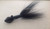 Solid Black Squid Bucktail Jig