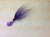 Purple and White Squid Bucktail Jig