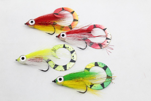 Curly Tail Peacock Bass Flies