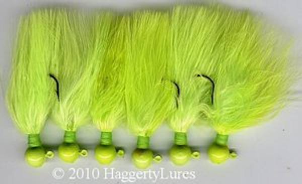 Solid Chartreuse Marabou Jig