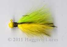 Marabou Jig - Sunrise - Round Head Fishing Lure