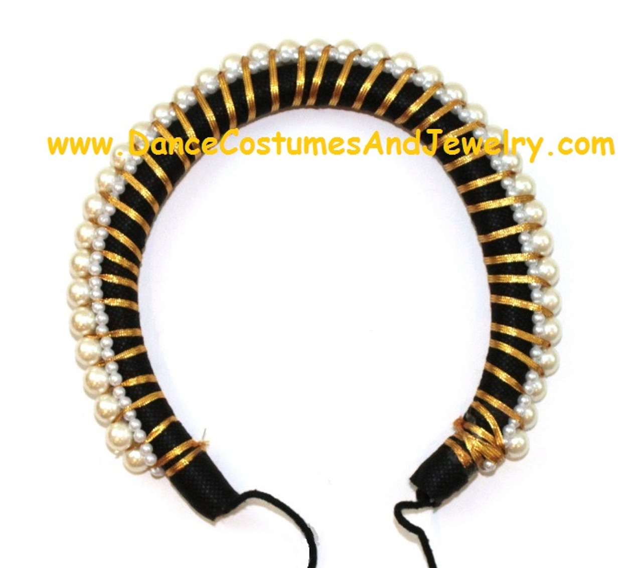 Buy Shri Kalavaini Black & Golden Pearl Donut Hair Ring Juda for Classical  Kathak Dance (Large-15cm) Online at Low Prices in India | Amazon Jewellery  Store - Amazon.in