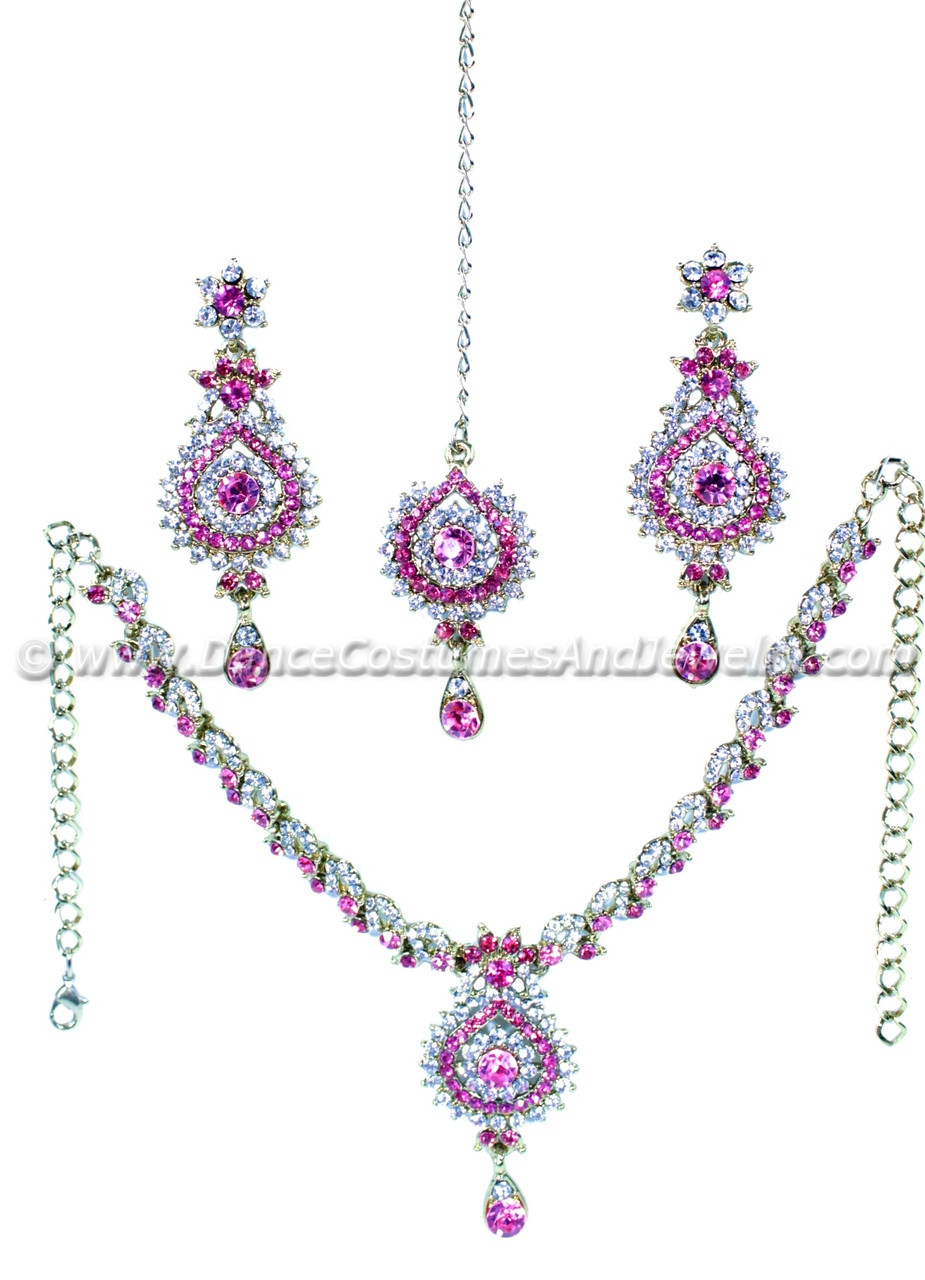 pink costume jewelry