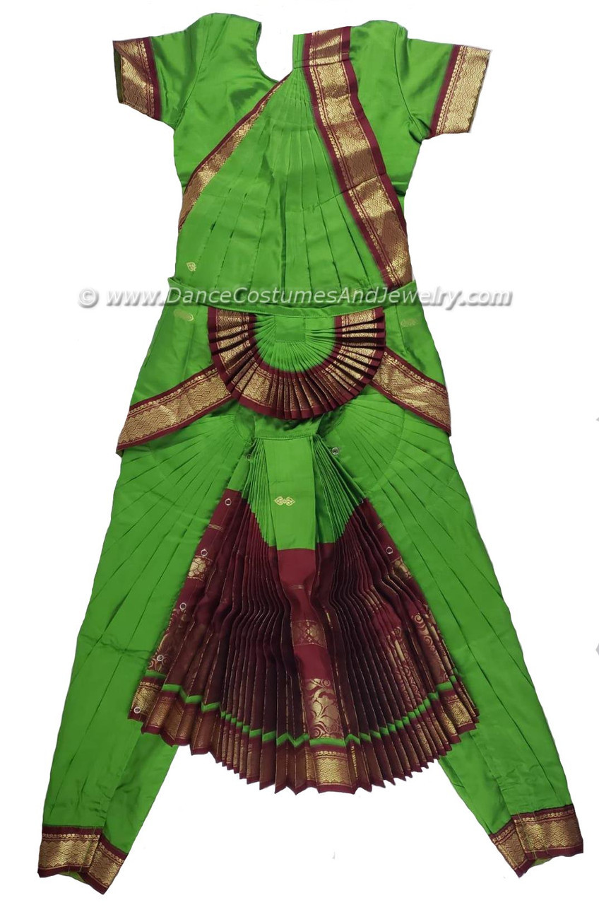 BHARATHANATYAM Costume SUNPLEAT CUSTOMMADE Fullest Please Provide  Measurements We Will Make It for You - Etsy