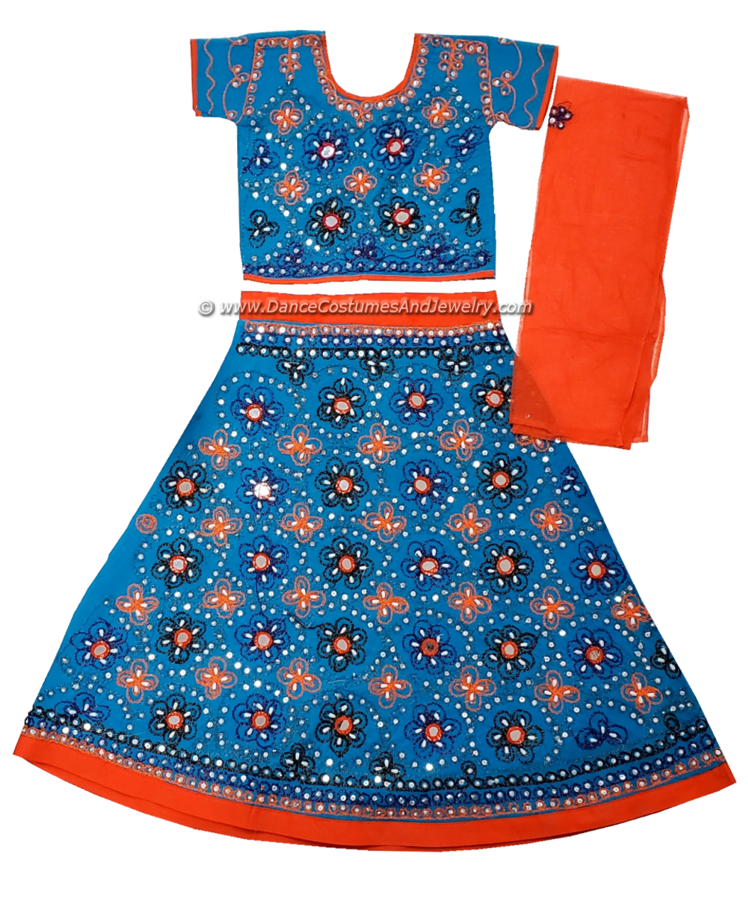 Cotton Embroidered Kids Rajasthani Fancy Lehenga Choli at Rs 400/piece in  Zirakpur