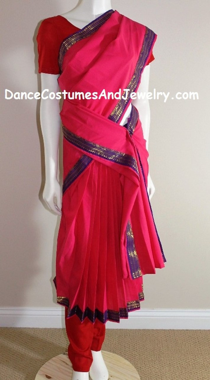 Baratanatiyam Dance Costume barathanatiyam 3 fan style pattern Costume