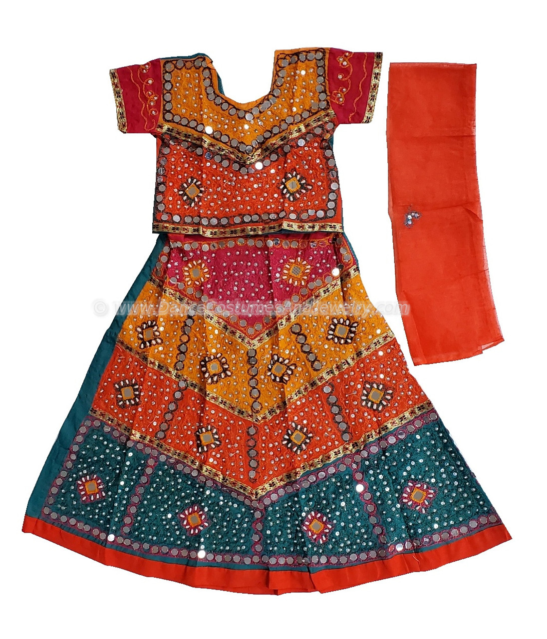 Red Women Gujarati Garba Navratri Special Ghagra Choli at Rs 1100 in  Ahmedabad