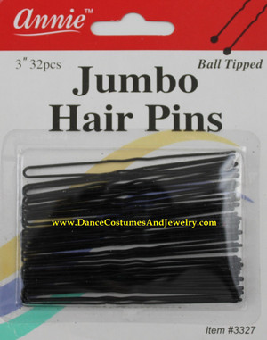 Hair pins for dance makeup
