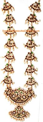 Bharatanatyam jewelry long necklace