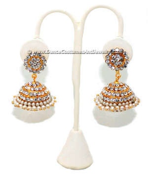 Stone jewelry 4 line Jumka for dance