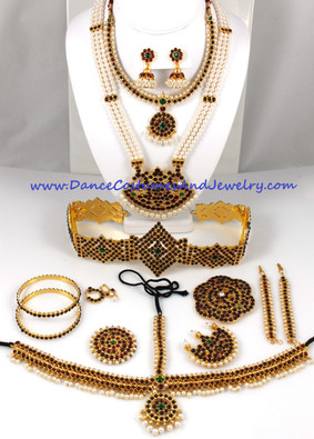 temple jewelry set for dance