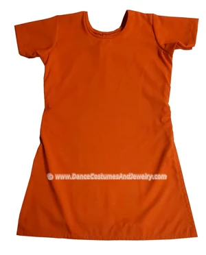 Bharatanatyam or Kuchipudi dance Practice Red Orange Top