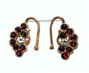 Imitation Temple Jewelry Nath / Nose Stud Pair   Imitation Temple Jewelry Nath / Nose Stud Pair