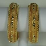Bangles Gold plated Half Inch wide
