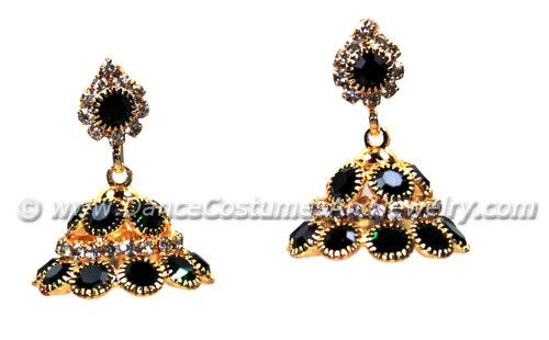 Green Stone Earrings for Fashion Wear