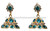 Fashion Earrings with Light Blue Stones