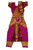 Bharatanatyam Dance Costume Ready Made Brocade Silk Magenta and Orange Bharatanatyam Dance Costume Ready Made Brocade Silk Magenta and Orange