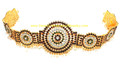 Temple Jewelry kemp round belt with white stones