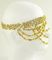  Belly dance head set with gold beads M0015