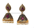 Antique Earrings with Pink stones