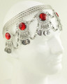 Belly dance head set with red stones M058