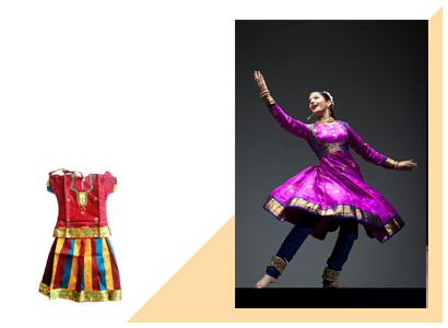 kathak dance costume