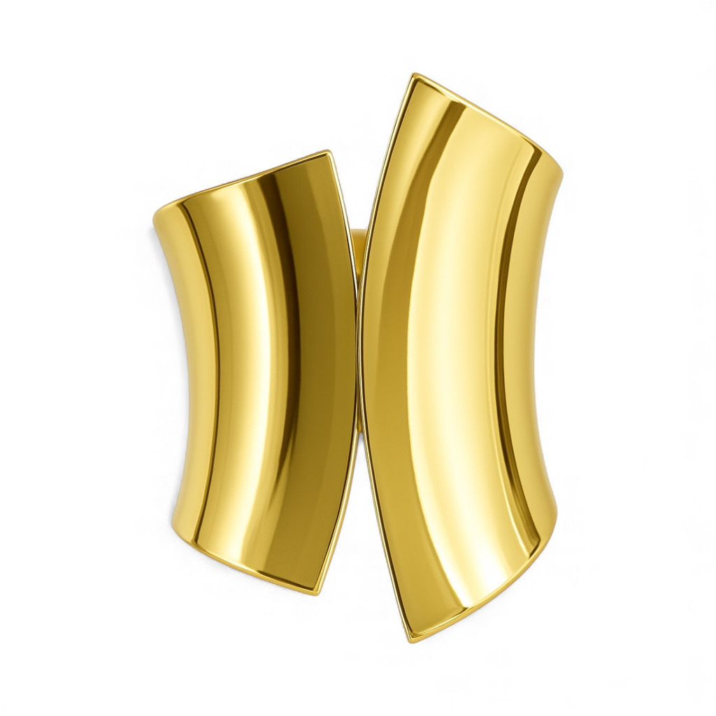 Wave Sweater Sweatshirt Cuff-yellow gold