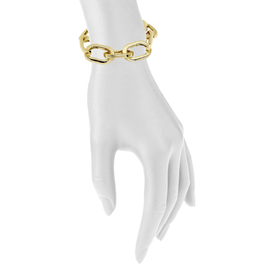 Yellow Gold Plated Shown on Arm