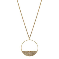 Yellow Gold Plated Eclipse Necklace