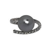 Gunmetal Plated Large Kris Ring