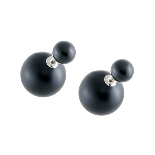 Black Satin Morgan Earrings