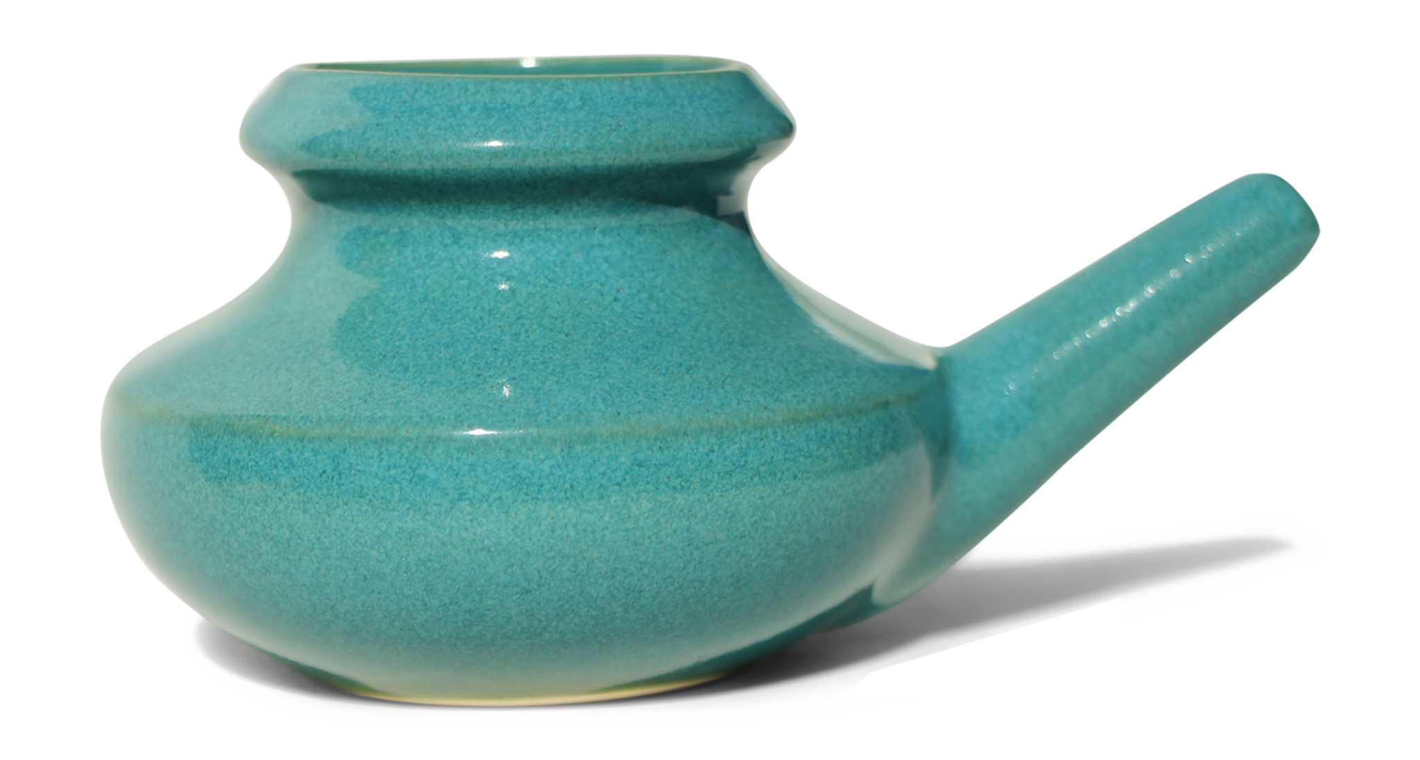 Baraka® Ceramic Neti Pot  13 Different Glazes, Hand Crafted & Double Fired