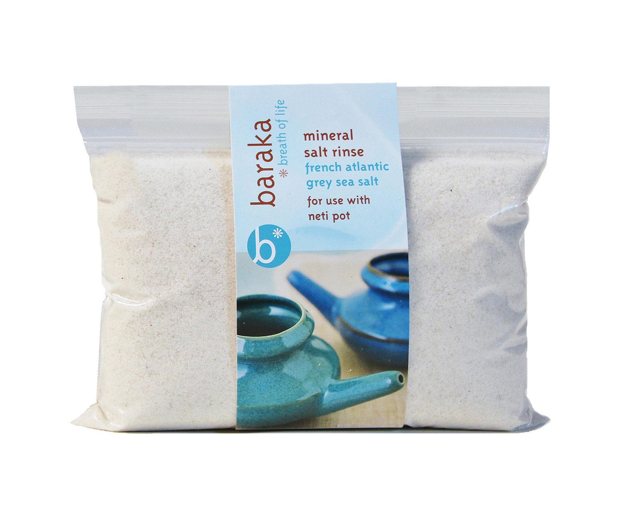Baraka Neti Pot Mineral Salt Sinus Rinse Saline Solution - Use