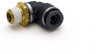 3/8" DOT/PTC - 1/8" NPT 90 Deg Swivel Elbow