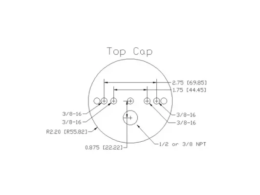 UNIVERSAL AIR - 5.875 Air House 1 Air Bag - 02-2500
