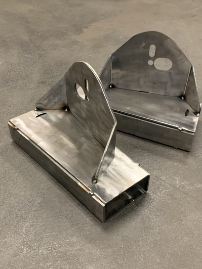 1963-1987 C10 FRONT BAG BRACKETS FOR FACTORY ARMS - AMS-C106372-FBFA