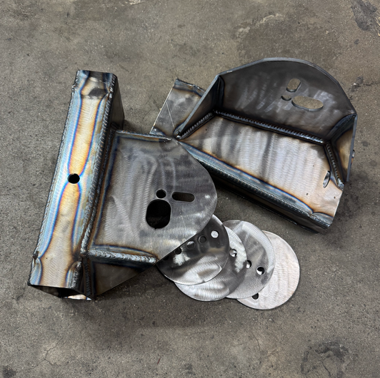 1963-1987 C10 FRONT BAG BRACKETS FOR FACTORY ARMS - AMS-C106372-FBFA