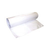 White marine shrink wrap roll with plastic sheeting extended for boat and equipment protection