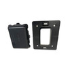 4" x 5" self-adhesive shrink wrap vent with cover removed to show vent opening